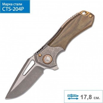 Нож MARFIONE CUSTOM PROTOCOL GREEN MICARTA